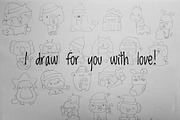 Cute Kawaii Animals Christmas, an Animal Illustration by Palau (Thumbnail 9 of 12)