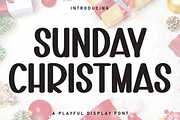 Sunday Christmas | Script Font, a Script Font by Scratchones (Thumbnail 1 of 8)