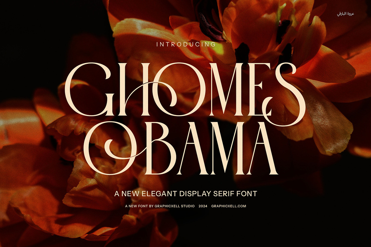 Ghomes Obama Serif Font, a Serif Font by Graphicxell (Photo 1 of 9)