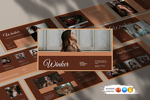 Winker Fashion Presentation Template, a Presentation Template by Analogous Temp