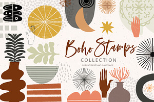 Boho Stamps For Procreate & PS