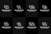 Letters BK KB BL LB BM MB BN NB Logo, a Branding & Logo Template by Pray Art Design Studio (Thumbnail 2 of 2)