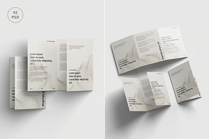 A5 Trifold Mockup, an Advertising Mockup by Se٧enStudio