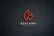 Asflame Letter A Logo, a Branding & Logo Template by Design_Planet (Thumbnail 1 of 3)