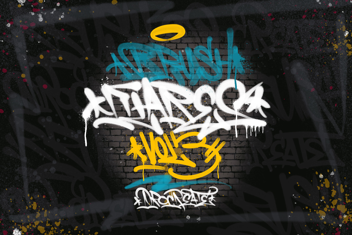 Brush graffiti flares Procreate vol3, a Brush Add-On by AspekHndz (Photo 1 of 5)