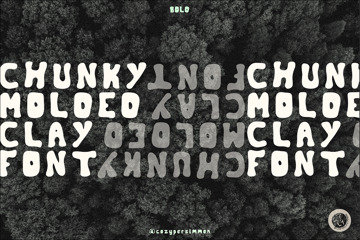 Space Clay - Chunky Display Font, a Slab Serif Font by CozyPersimmon (Photo 4 of 5)
