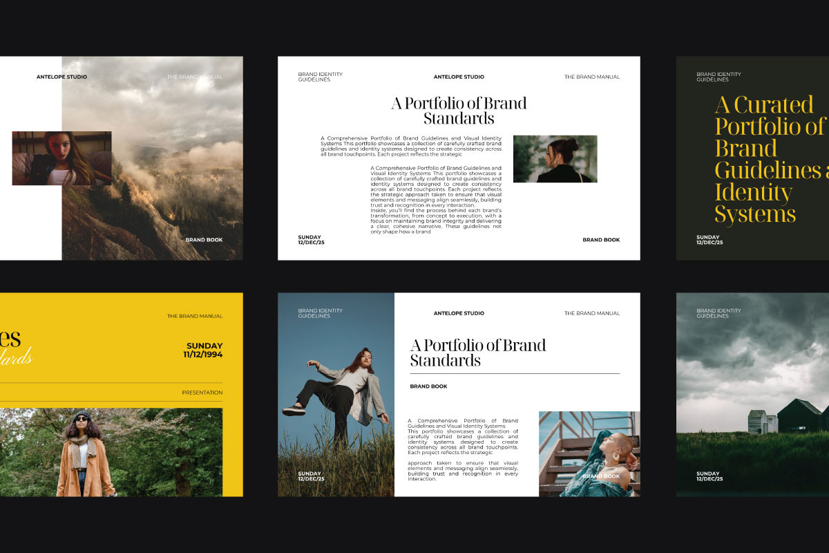 Standart - Portfolio Brand Guide KEY, a Presentation Template by Antelope Studio (Photo 3 of 9)