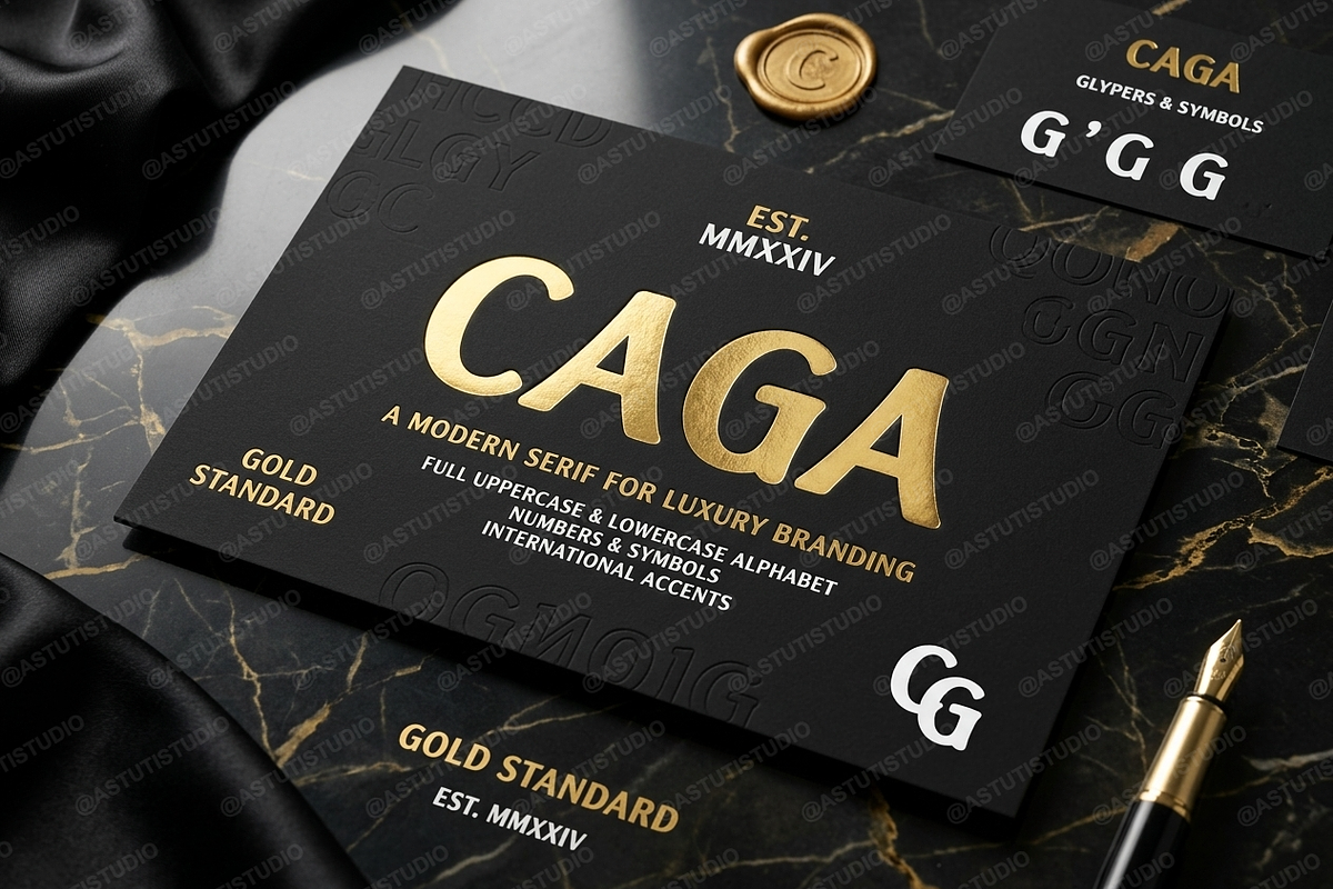 Caga - Elegant Modern Serif Typeface, a Serif Font by Astuti Studio (Photo 21 of 25)