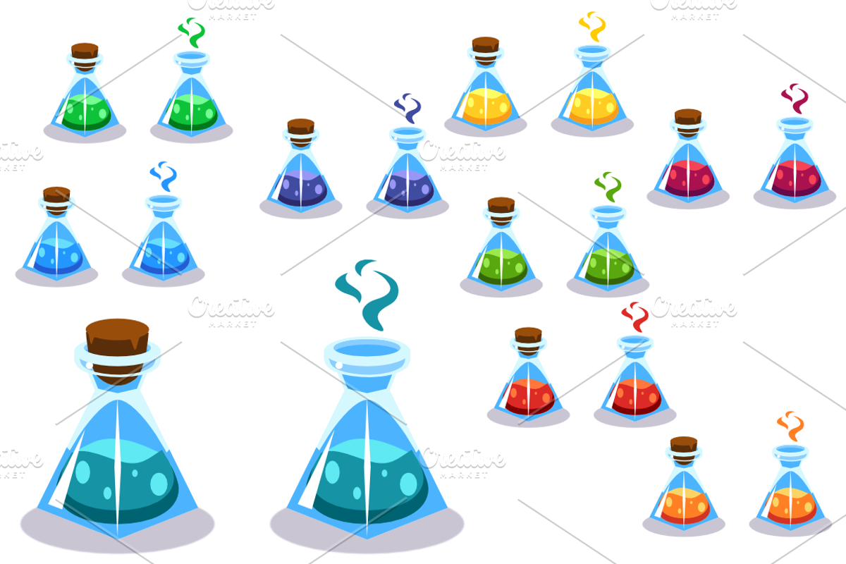 Potions Pack, an Object Graphic by AhNinniah (Photo 5 of 5)