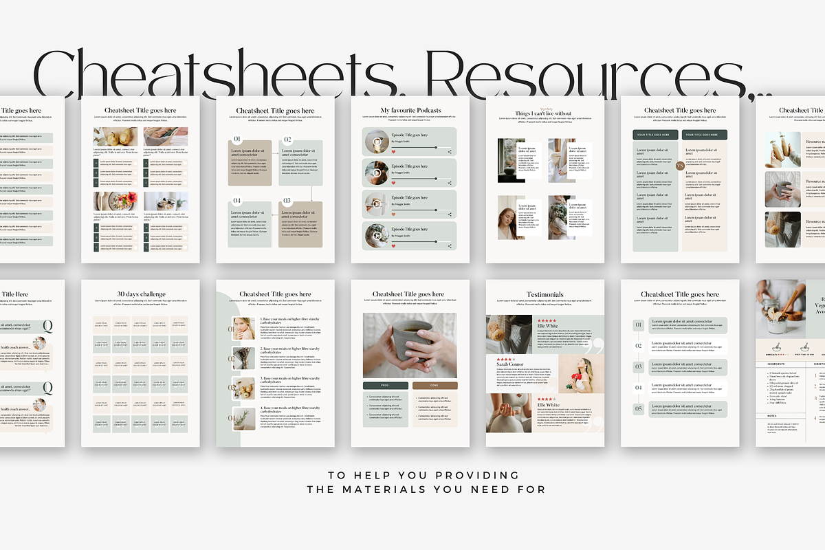 Canva Wellness Ebook WorkBook Kathy preview 7