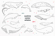 WHALES & another ocean creatures, an Animal Illustration by Alina Mubarak (Thumbnail 3 of 12)