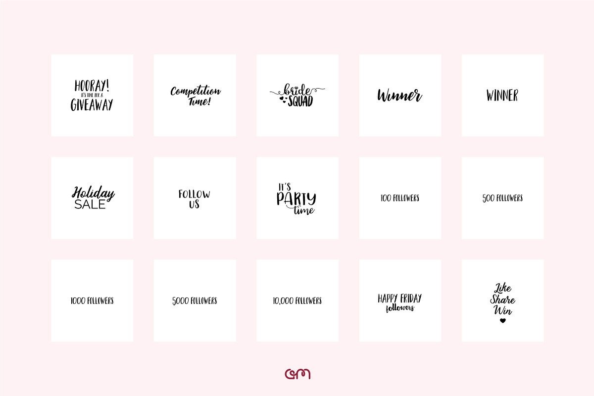 150 Quotes Bundle, a Social Media Template by AM Studio (Photo 14 of 15)
