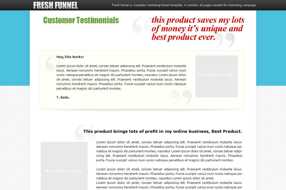 Freshfunnel PSD Template, a Websites & App Template by templatation (Photo 5 of 5)