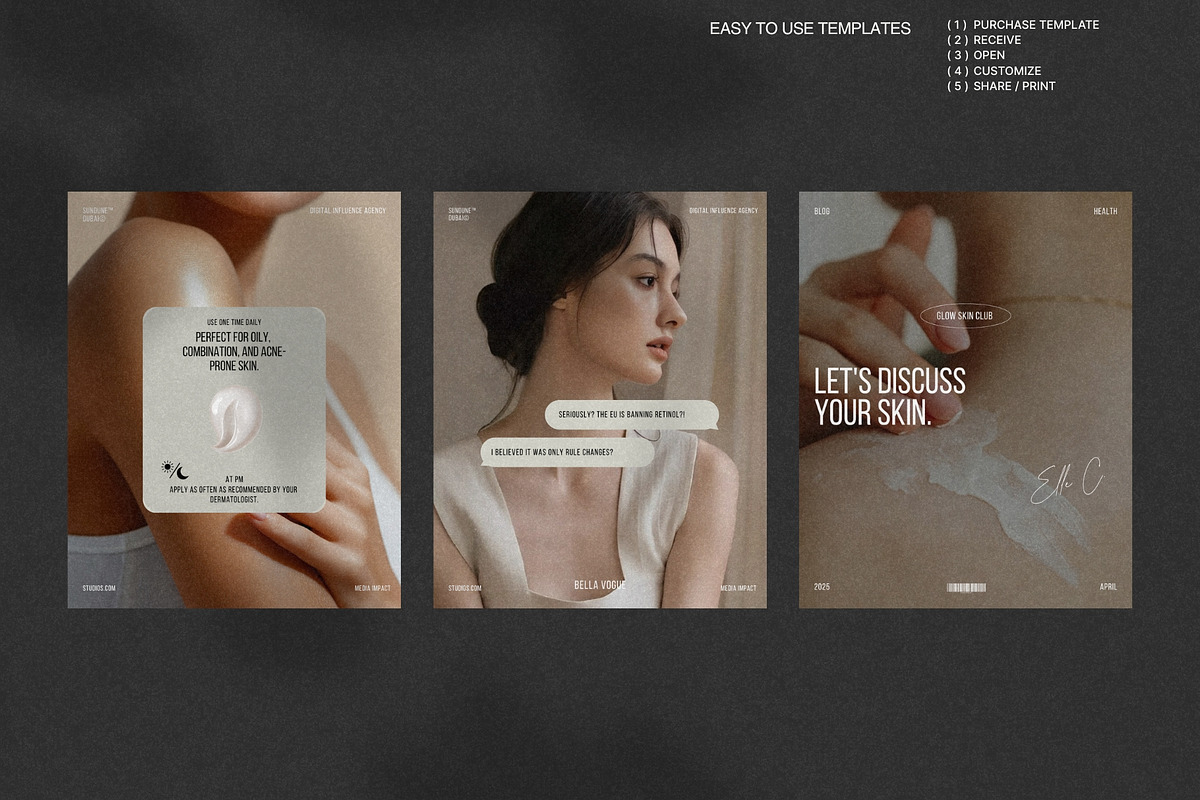 Canva Kit for Skincare Brands preview 3