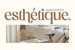 Esthetique Modern Serif Font LS