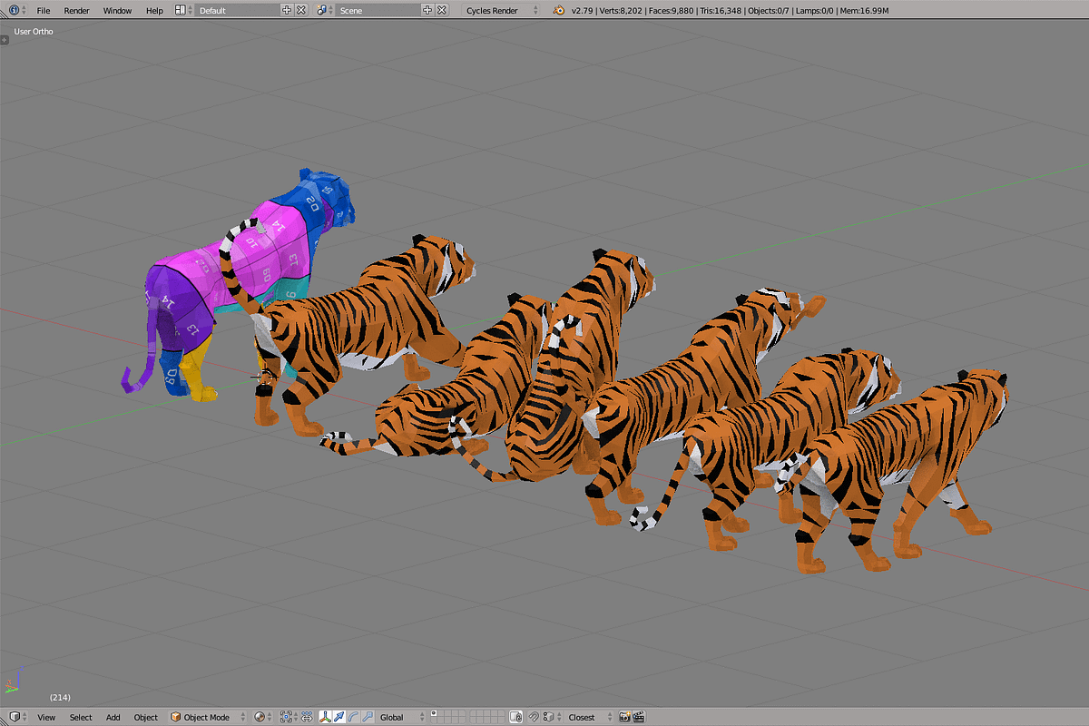 Tiger, an Animal 3D Model by Studio Ochi (Photo 5 of 6)