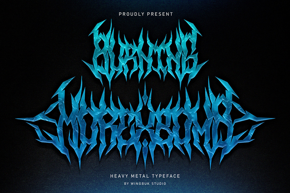 Morexbomb | Metal Font, a Blackletter Font by WingBuk (Photo 1 of 13)