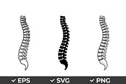 Human Spine Vector Icon Set, an Object Graphic by Artonix (Thumbnail 1 of 3)