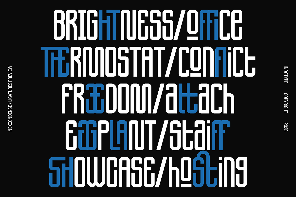 NexCondense - Condensed Display Font, a Sans Serif Font by Indotype Foundry (Photo 5 of 9)