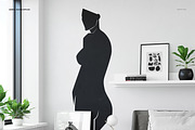 Bedroom Wallpaper Wall Decal Mockup, a Product Mockup by creatsy2 (Thumbnail 4 of 6)