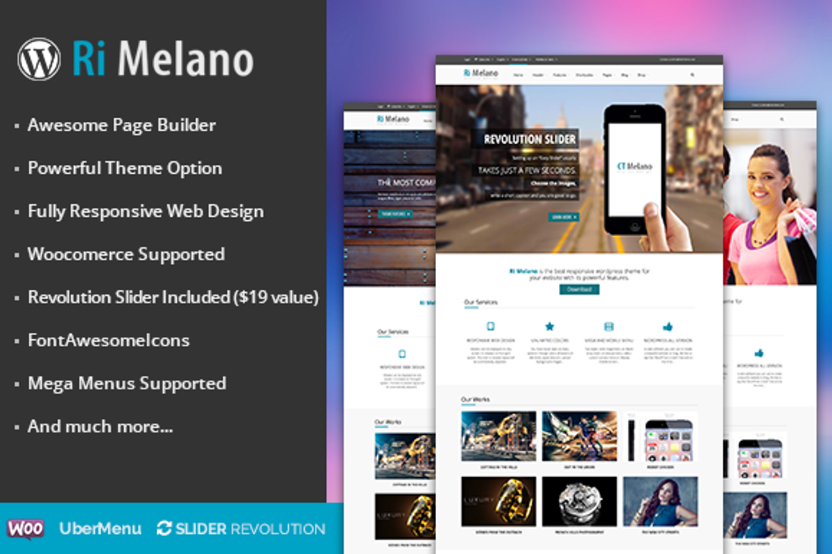 RI Melano responsive wordpress theme, a WordPress Template by zootemplate
