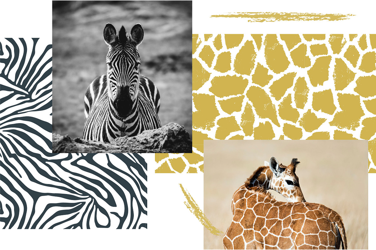 WILD NATURE animal print patterns, a Pattern Graphic by Katya_lu (Photo 2 of 11)