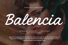 Balencia – Modern Handwritten Font