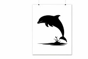 dolphin jumping silhouettes, an Illustration by Amazin_art (Thumbnail 27 of 31)