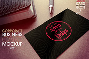 Corporate Business Card Mockup 2, a Print Template by LuisFaus (Thumbnail 1 of 3)