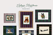 Vintage Tartan Christmas, a Background Graphic by Lana Elanor (Thumbnail 3 of 12)
