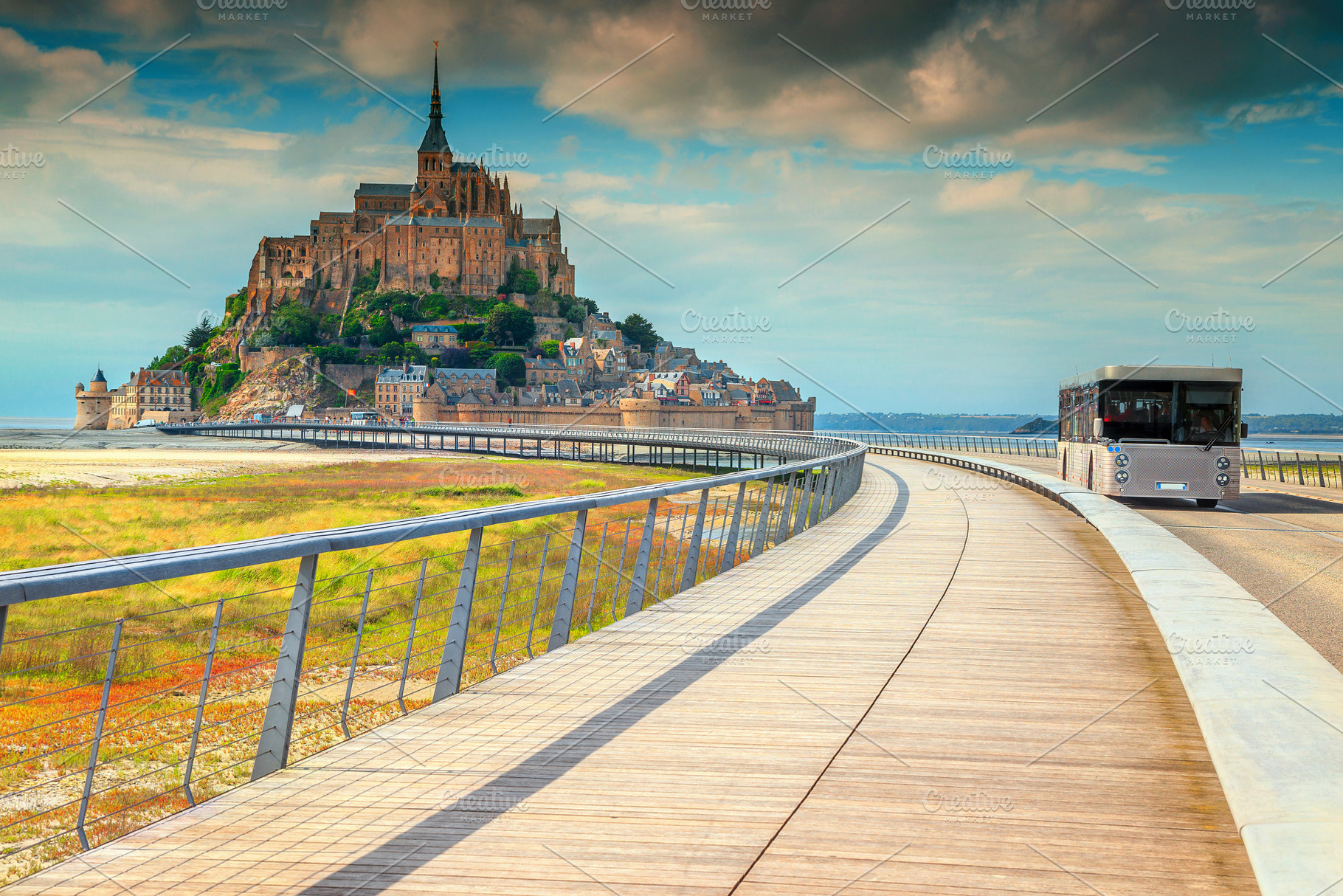 Gorgeous historc Mont Saint Michel, an Architecture Photo by Alpine Dreams