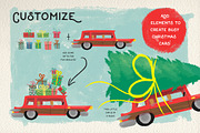 Christmas Trip: a graphic set, an Illustration by Cienpies Design (Thumbnail 4 of 6)