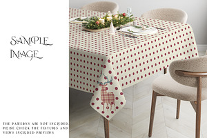 Xmas Tablecloth With Smart Objects