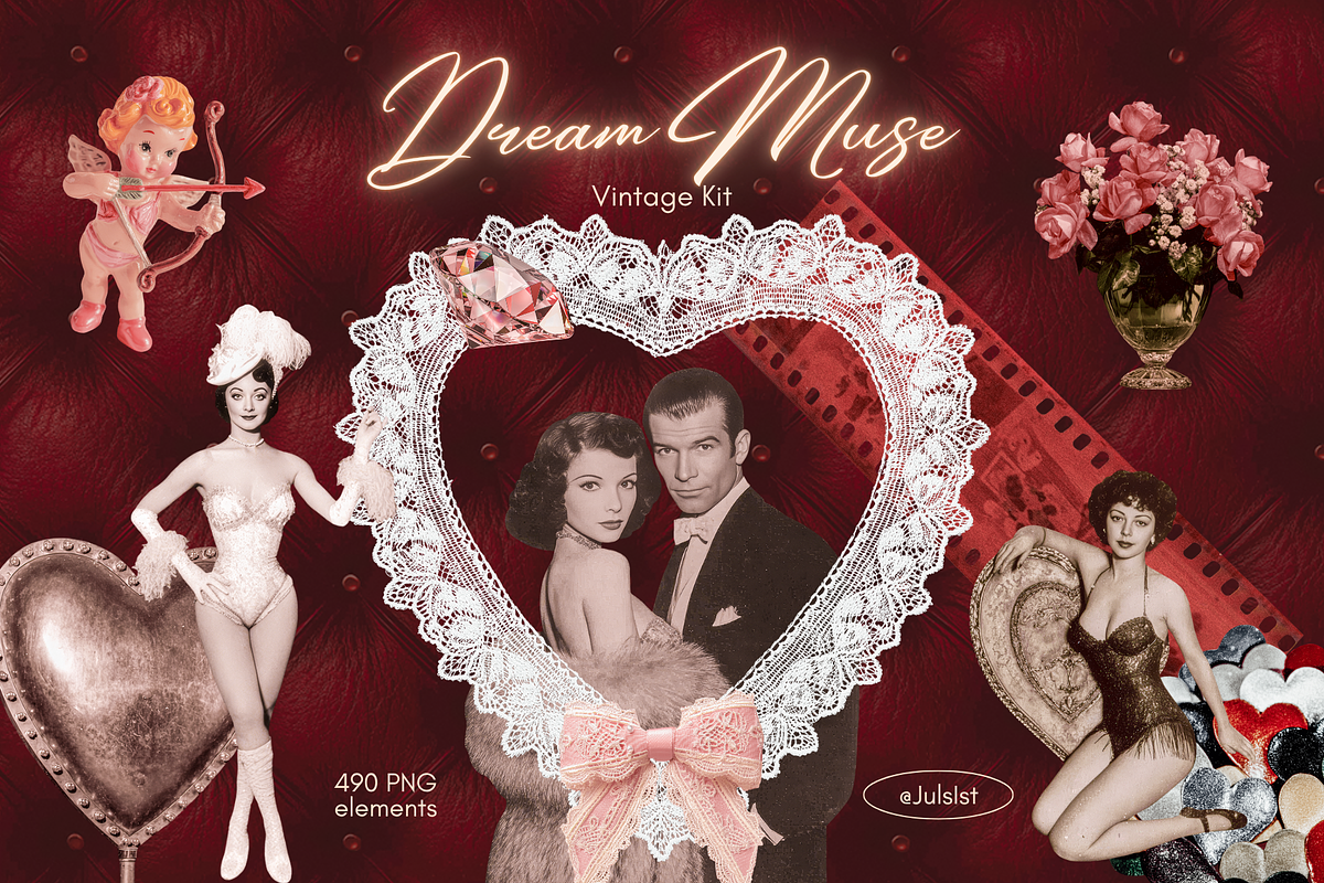 Vintage Dream Muse Kit, an Object Graphic by JulsIst (Photo 1 of 13)
