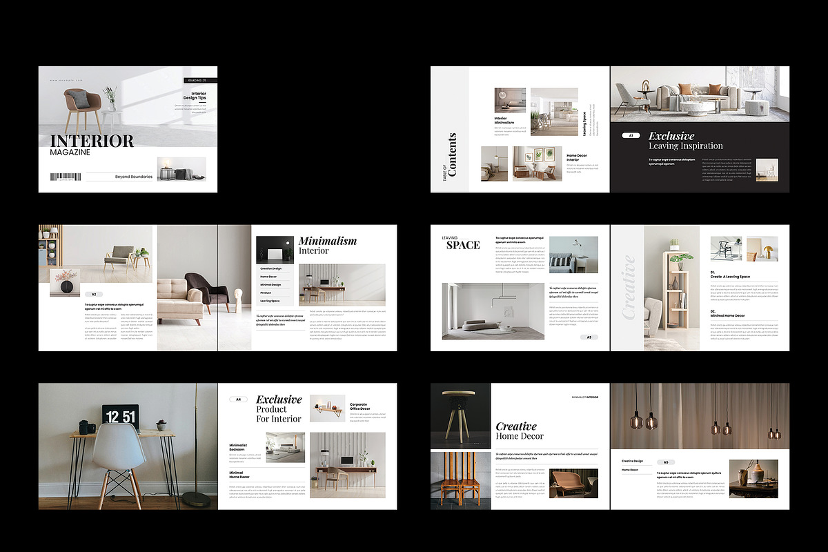 Interior Design Magazine Landscape, a Magazine Template by NorthPeak (Photo 9 of 10)