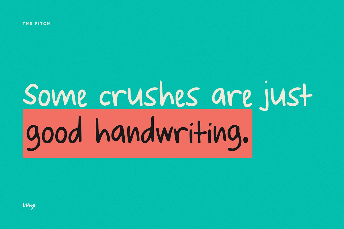 Classroom Crush — Handwritten Duo, a Handwritten Font by Mix Fonts (Photo 5 of 11)