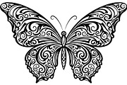 Butterfly Silhouette Bundle, a Decorative Illustration by Designer_Momina (Thumbnail 11 of 20)