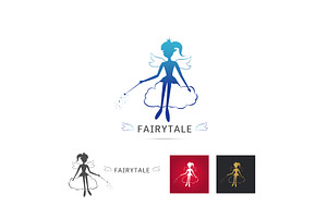 Fairytale Logo Vector Icon Cartoon