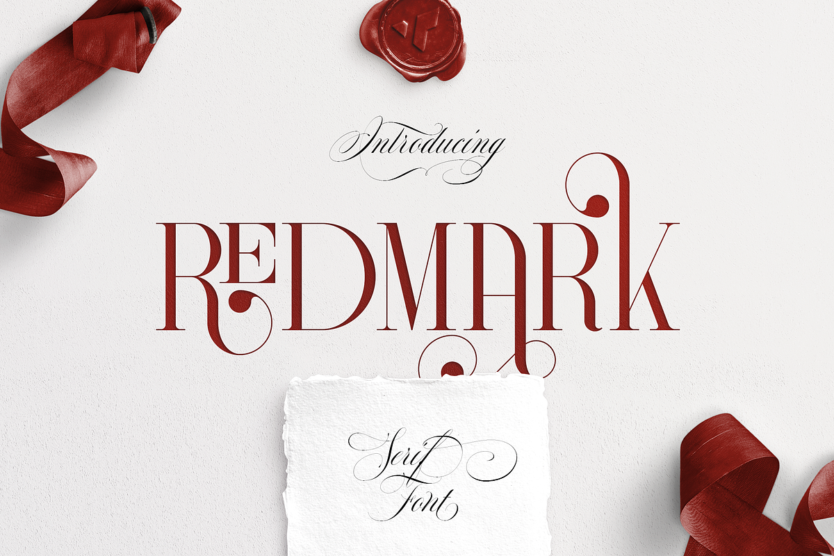 Redmark - elegant serif font, a Serif Font by VP Fonts (Photo 1 of 17)