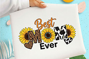 Best Mom Ever Mother's Day PNG, Mom, an Illustration by Designking (Thumbnail 3 of 6)