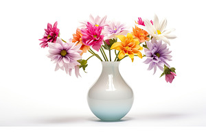 design flower vase white background, a Nature Photo by pikepicture