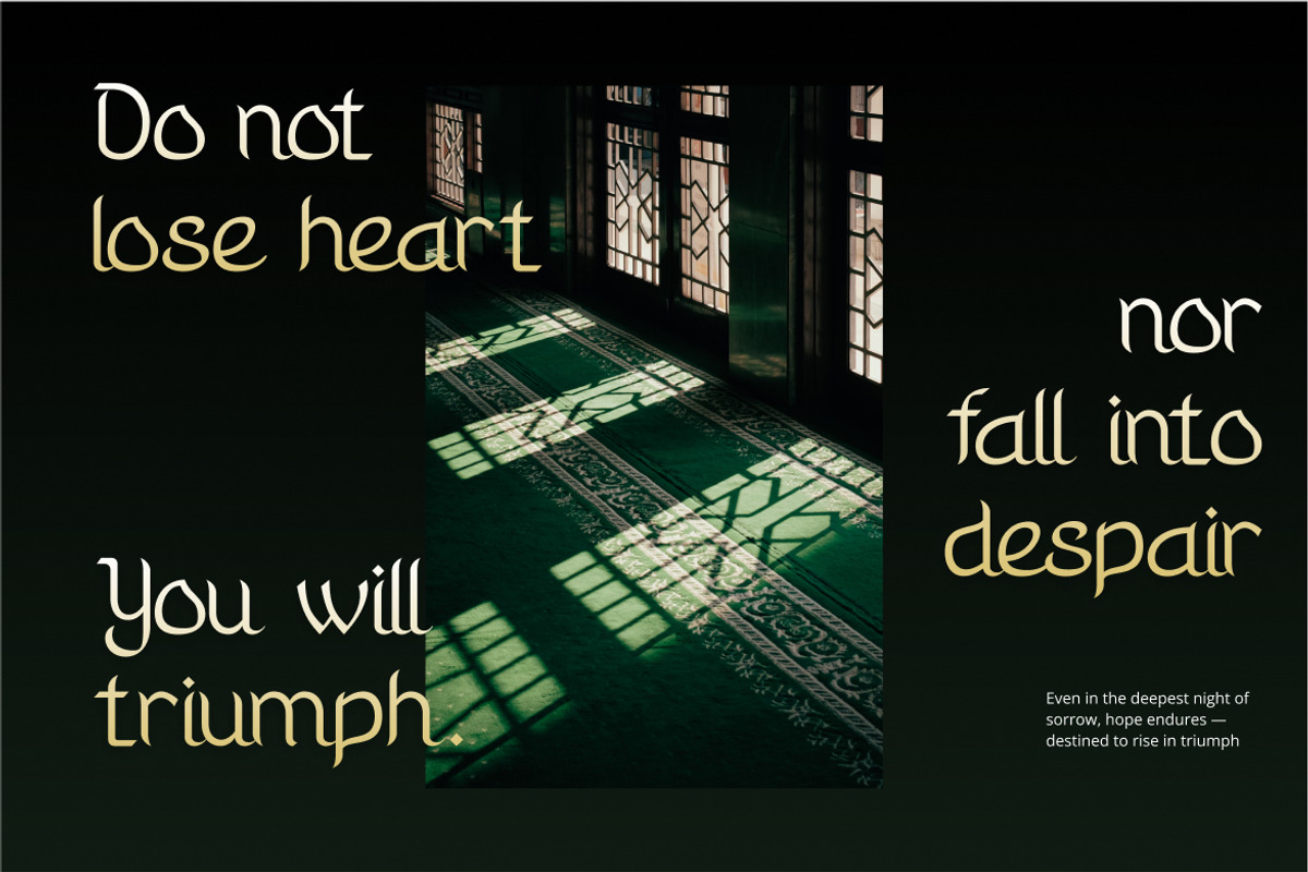 Jasmine Islamic Display Font, a Serif Font by Vadovastd (Photo 3 of 7)