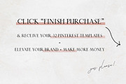 32 Pinterest Templates for Creatives, a Social Media Template by CreativeMavenCo. (Thumbnail 7 of 7)