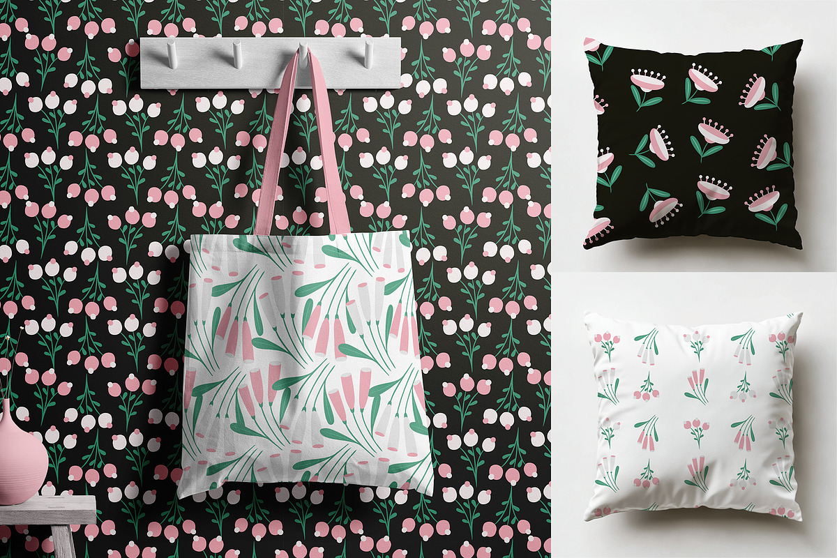 Vintage Flower Pattern Collection, a Pattern Graphic by Asya Melkonyan Patterns (Photo 10 of 15)