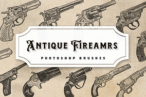 Antique Firearms Photoshop Brushes