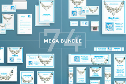 Mega Bundle | Handmade Jewelry, a Poster Template by Amber Graphics