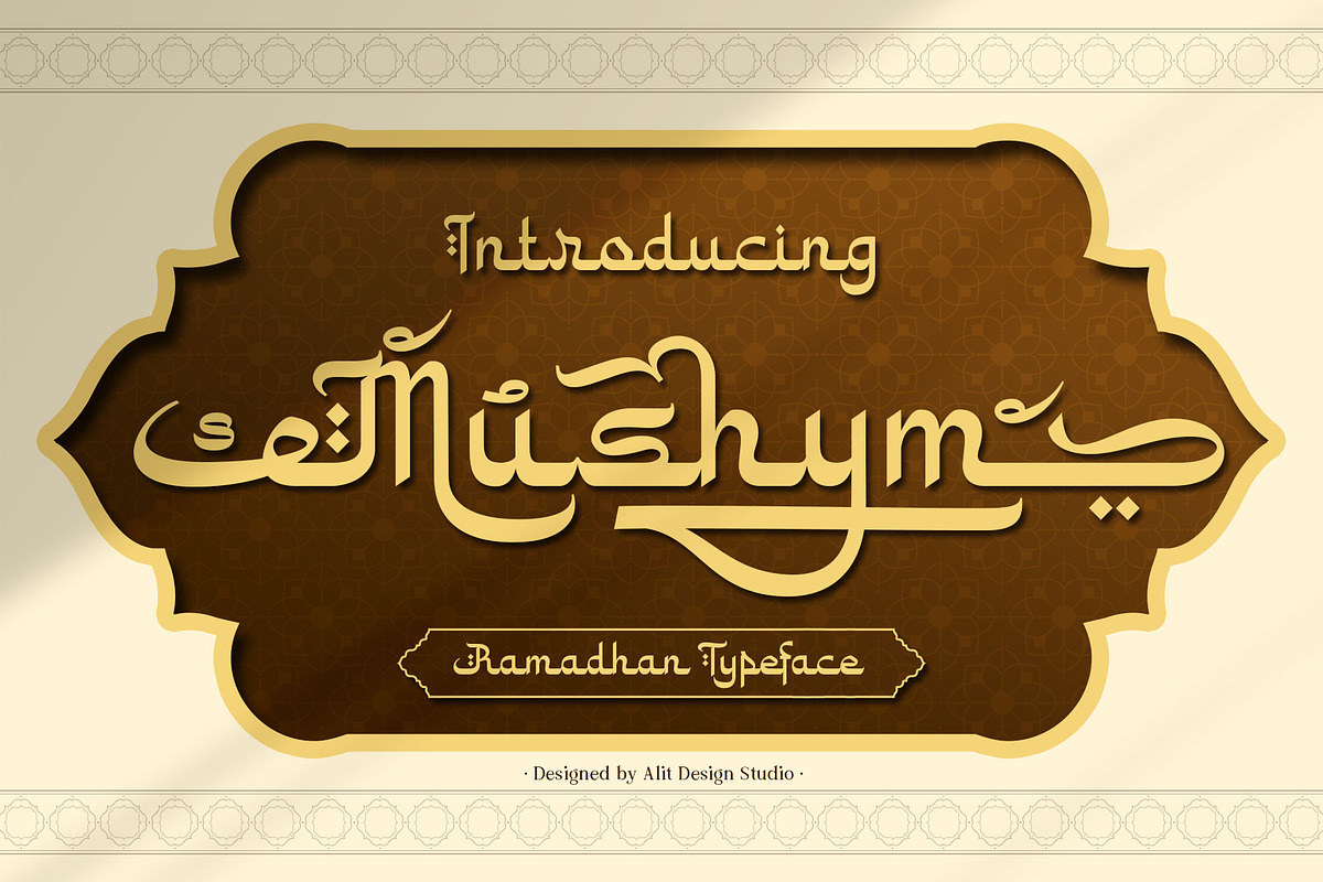 Mushym Arabic Typeface, a Sans Serif Font by alit design (Photo 1 of 23)