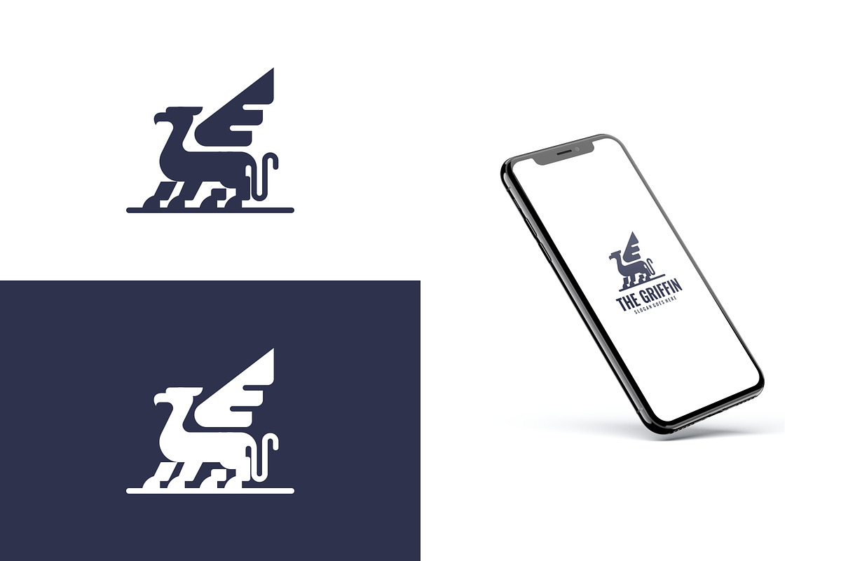 Modern Monochrome Mythical Griffin, a Branding & Logo Template by Artnivora.Std (Photo 3 of 4)