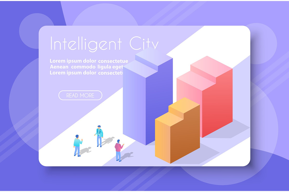 The isometric city with skyscraper, an Object Illustration by AlexZeL (Photo 1 of 3)