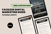 MRR Faceless Digital Marketing Ebook, a Magazine Template by Design By Hira (Thumbnail 1 of 11)